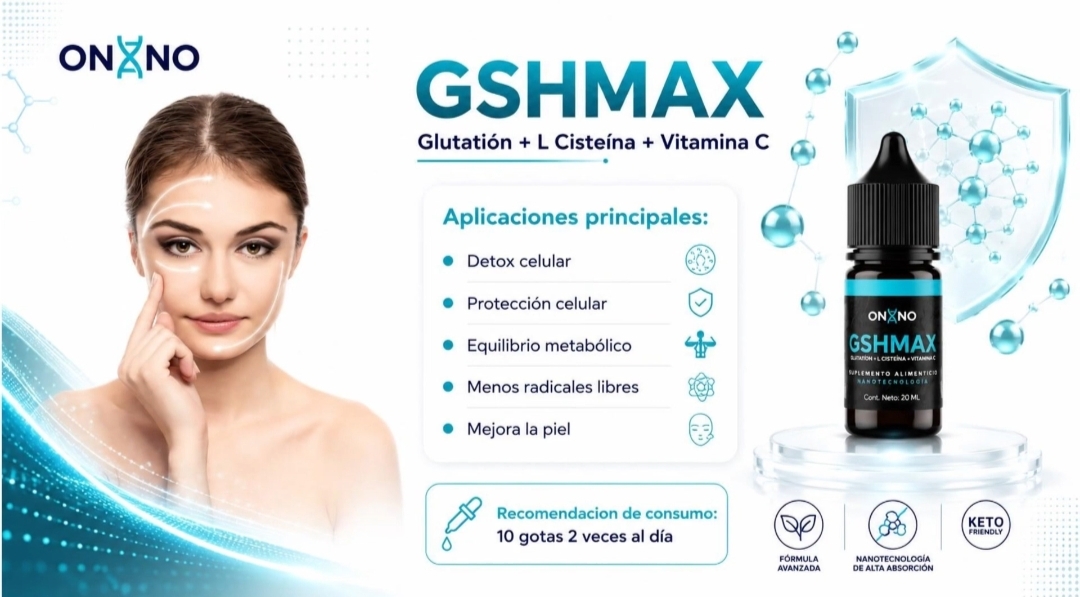GSHMax — Glutatión + L-Cisteína + Vit. C